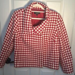 Talbots Houndstooth Wool Cropped Jacket (16 WP)